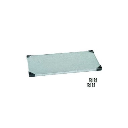 Global Equipment Nexel S2448SS Stainless Steel Solid Shelf 48"W x 24"D 585121